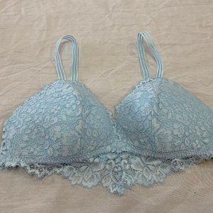 🌼🌼 GILLIGAN OMALLEY LACE TRIANGLE BRALETTE WOMENS WIRE FREE BRA SIZE L 🌼🌼